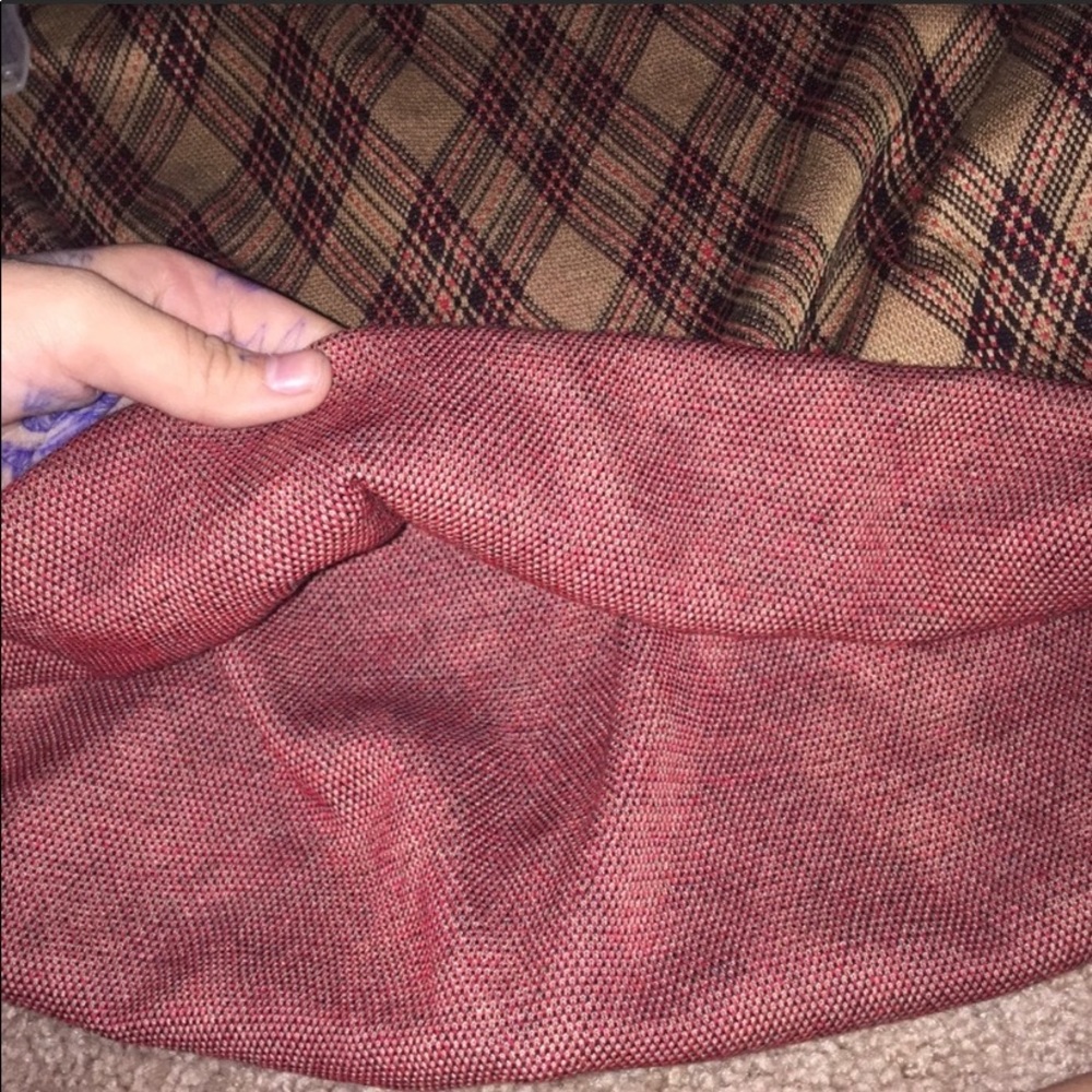 3/$10-Joe Benbasset Plaid Mini Slip on Skirt